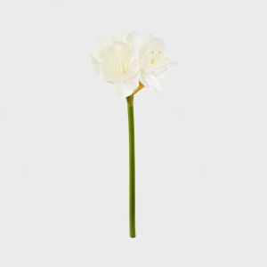 Amaryllis blomst i hvit – 65 cm