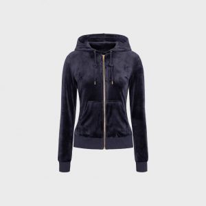 Jane Velour Jacket - Navy