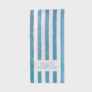 Strandhåndkle, Classic Atlantic Blue, 100x200 cm